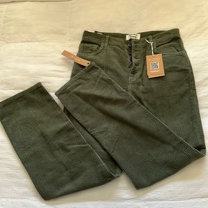Reformation corduroy high waisted pants